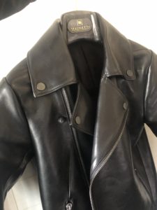 【新品状態】ホースレザーのライダースを着用初め【経年変化スタート】