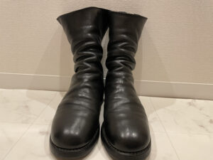 【経年変化】GUIDI バックジップブーツのハーフラバーソールを全面張り替えてみた