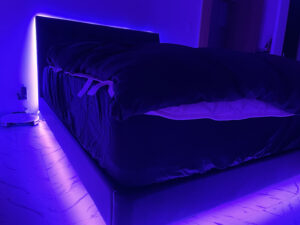 【LED】自宅の寝室をローランドハウスと同じように派手に仕上げてみた