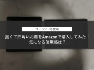 【ローランド愛用】黒くて四角いお皿をAmazonで購入してみた！気になる使用感は？