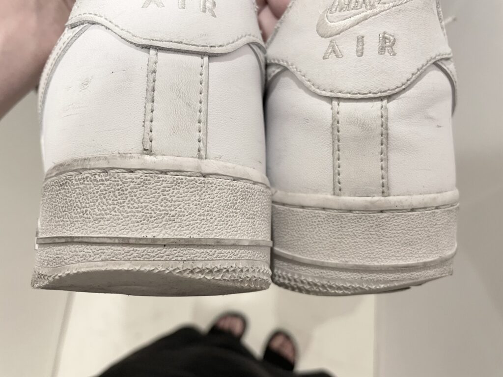 【経年変化】NIKE エアフォース1を丸1年着用した結果