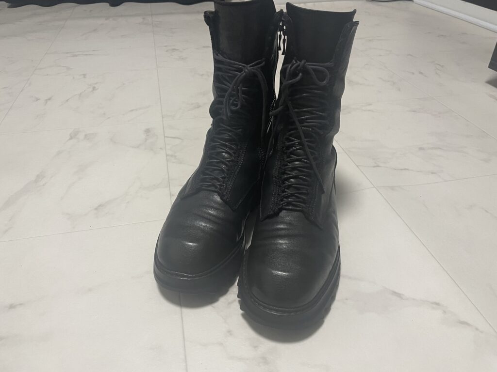 【修理】JULIUSのブーツをクリーニングに出して色々補修してみた