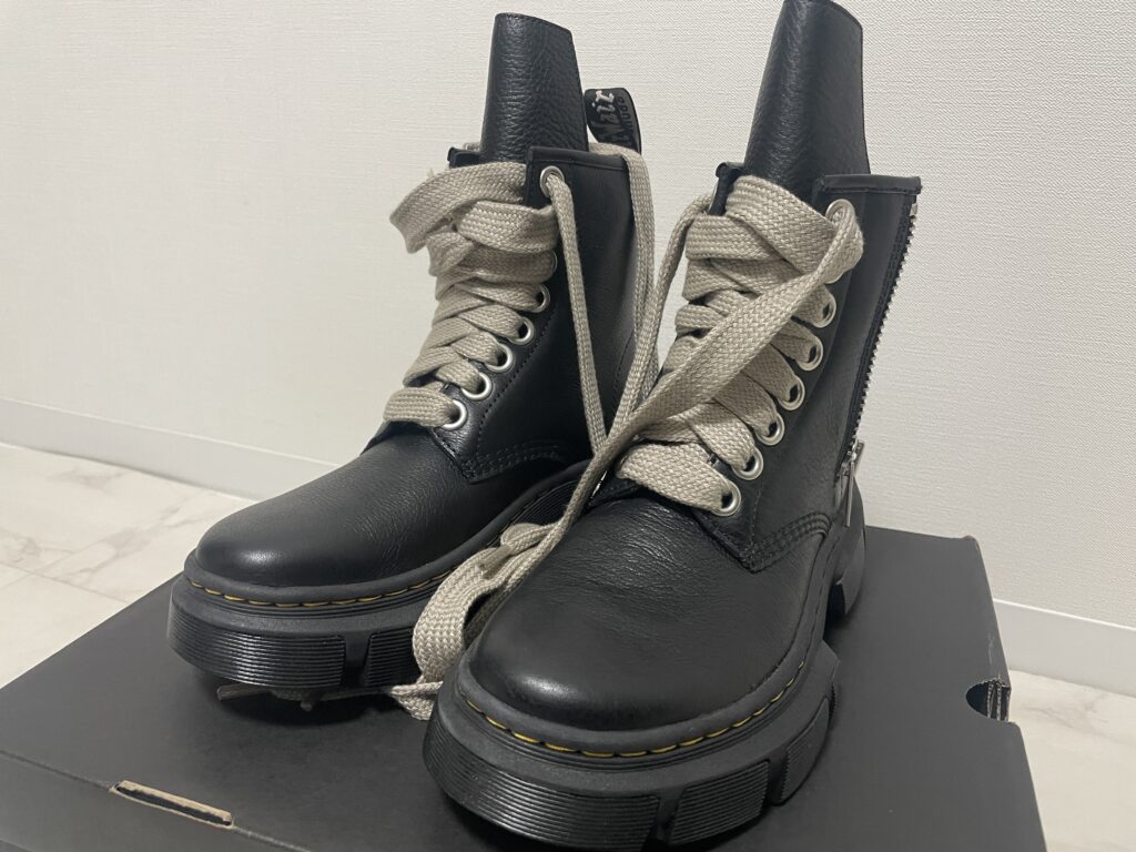 【HYDE愛用】RickOwensマーチンコラボを買ってみた【着脱はかなり大変】