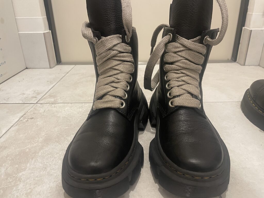 【経年変化】RickOwensとドクターマーチンコラボを約半年間着用した結果