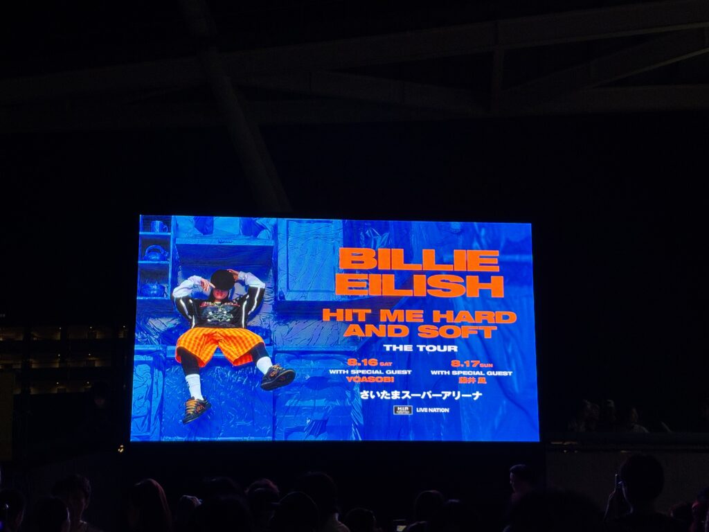 【感無量】ビリーアイリッシュのライブに男1人で行った感想【ワールドツアー】