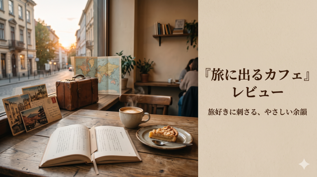 【レビュー】近藤史恵「旅に出るカフェシリーズ」を読んだ感想【第2の居場所がほしくなる、旅好きに刺さる小説】