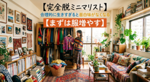 【完全脱ミニマリスト】合理的に生きすぎると面白味がなくなる【まずは服増やす】