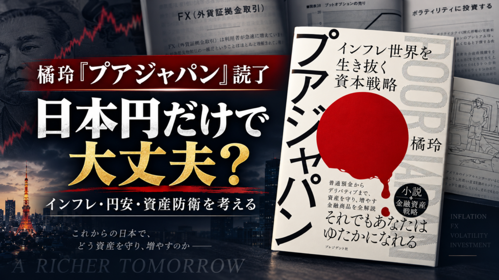 【レビュー】橘玲新著「プアジャパン」を読んだ感想まとめ【日本円だけ持つ人は情弱】
